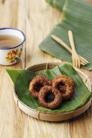 kue cincin eller ali agrem, traditionellt indonesiskt mellanmål foto