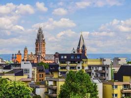 hdr-vy över Mainz, Tyskland foto