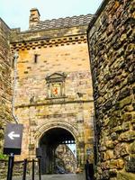 hdr edinburgh castle i Skottland foto