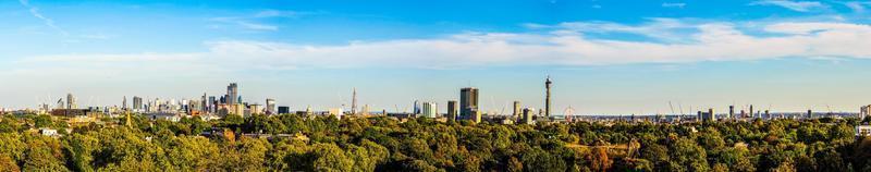 hdr bred panoramautsikt över london från primrose hill foto