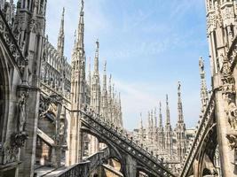 hdr duomo di milano katedralen i milano foto