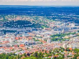 hdr flygfoto över stuttgart, tyskland foto