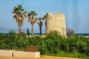 hdr poetto beach i cagliari foto