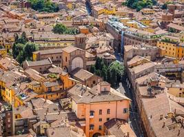 hdr flygfoto över bologna foto