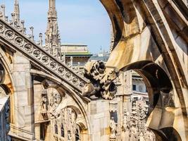 hdr duomo di milano katedralen i milano foto