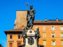 hdr fontana del nettuno Neptunus fontän i Bologna foto