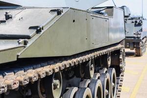 militär tank närbild foto