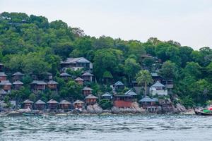 vacker landskapsvy på koh tao thailand. foto