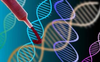 medicinska DNA-strängar foto
