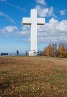 Kristi stora kors i jumonville nära uniontown, pennsylvania foto