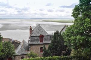 mont st michel abbey frankrike foto