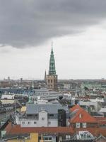 utsikt över staden köpenhamn i danmark foto