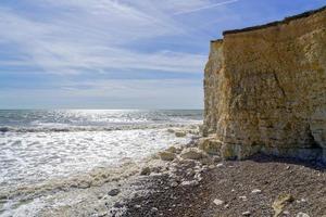 utsikt över Sussex kustlinje från hoppklyfta foto