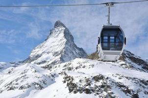 det berömda schweiziska bergshornet foto