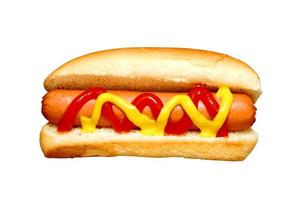 hot dog isolerade foto