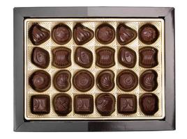 låda med chokladgodis