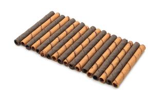 choklad wafer stick roll foto