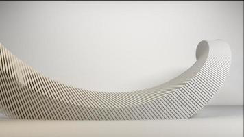 vit geometrisk abstrakt bakgrund 3d illustration foto