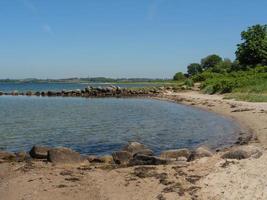 Östersjön nära flensburg i tyskland foto