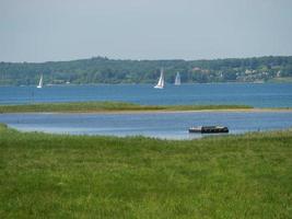 Östersjön nära flensburg i tyskland foto