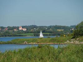Östersjön nära flensburg i tyskland foto