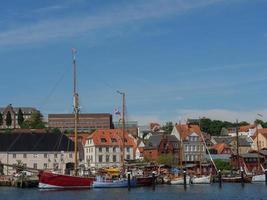 staden flensburg vid Östersjön foto