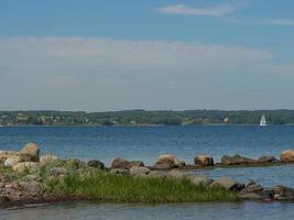 Östersjön nära flensburg i tyskland foto