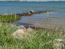 Östersjön nära flensburg i tyskland foto