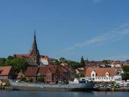 staden flensburg vid Östersjön foto