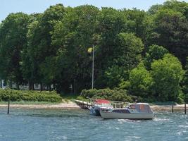 staden flensburg vid Östersjön foto