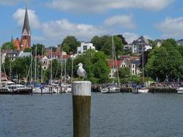 staden flensburg vid Östersjön foto