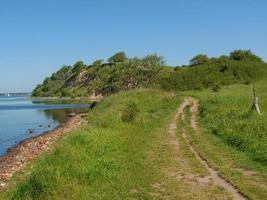 Östersjön nära flensburg i tyskland foto