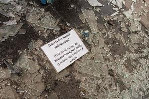 krig förstört på ukrainska flygplatsen av ryska trupper foto