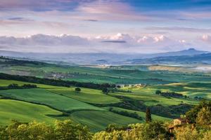 jordbruksmark i val d'orcia toscana foto