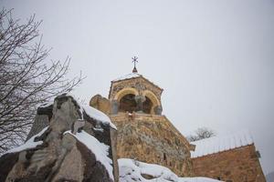 ardvi kloster på vintern. st. johns kloster i ardvi, srbanes kloster, armeniska apostoliska kyrkan foto
