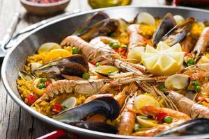 skaldjur spansk paella
