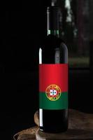 flaska vin från Portugal foto