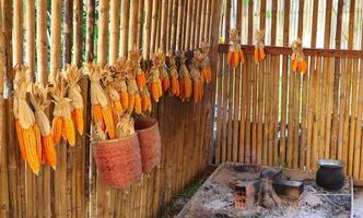 traditionellt bambu kök foto