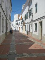 utsikt över menorca eller menorca balearerna i Medelhavet foto