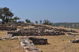 olynthus ruiner i Chalkidiki foto