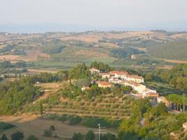 utsikt över Chiusi i Toscana, Italien foto