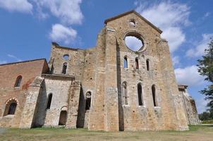 St Galgano Abbey ruiner i Chiusdino foto
