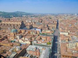 Flygfoto över bologna foto