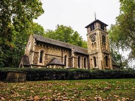 hdr st pancras gamla kyrka i london foto