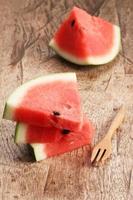 vattenmelon, skivor av färsk vattenmelon