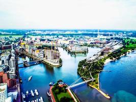 hdr duesseldorf mediahafen hamn foto