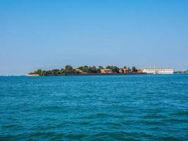 hdr san servolo ö i Venedig foto