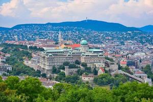 stadsvy över budapest, huvudstad i Ungern foto