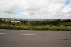 utsikt över Cornwalls landsbygd nära dartmoor foto
