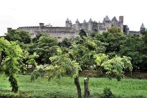 utsikt över carcassonne i Frankrike foto